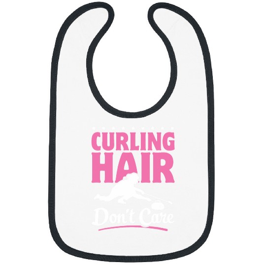 Winter Sport Curling Stone Curling Hair Dont Care Bibs