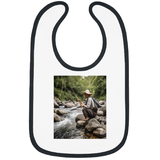 Mountain Stream Fishing Bamboo Rod Bibs