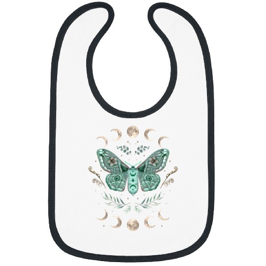 Fairy Grunge Fairycore Aesthetic Goth Luna Moth Butterfly Bibs