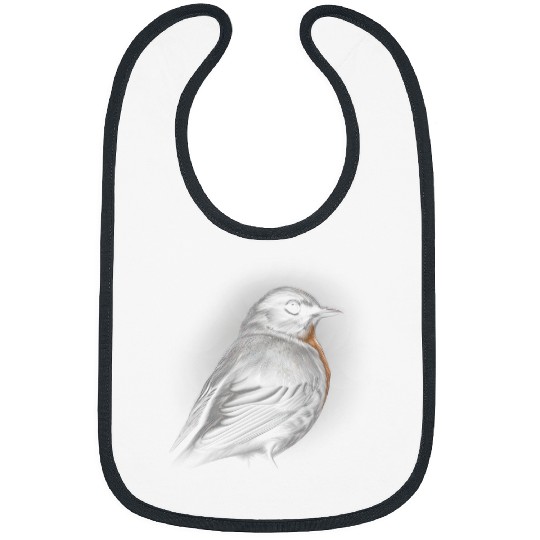 Lacrosse Gift American Robin Bird Watching Gift 23 Bibs