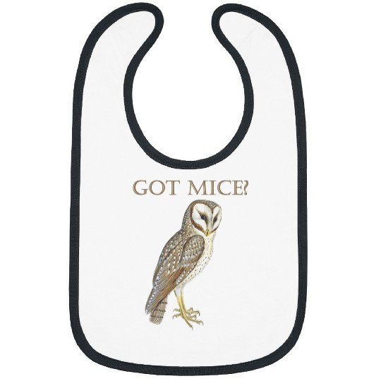 Owl Pet Got Mice Eastern Barn Owl Looking For Dinner Feathered Bird Bibs