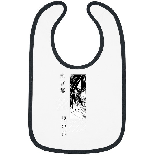 AOT Eren anime manga comic fan art style clothing Bibs