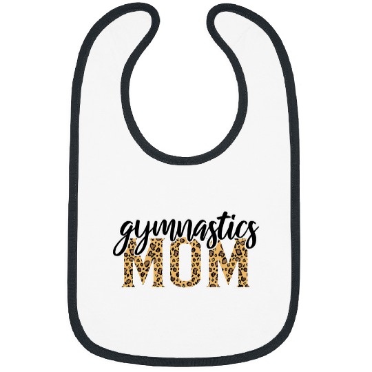 Gymnastics Mom Leopard Print Gymnastics Bibs