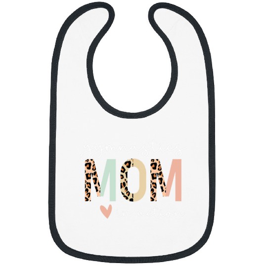 Gymnastics Mom Leopard Bibs