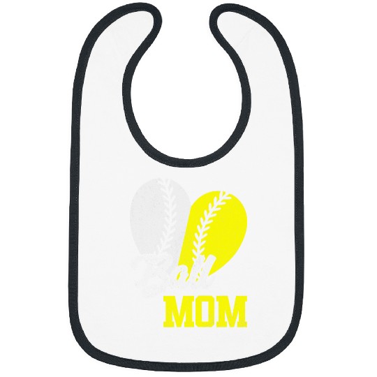 Baseball Mom Ball Mom Mother Softball Cheer Mom 1 Bibs