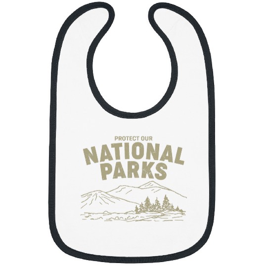 Retro Hiking Protect Our National Parks vintages Preserve Bibs