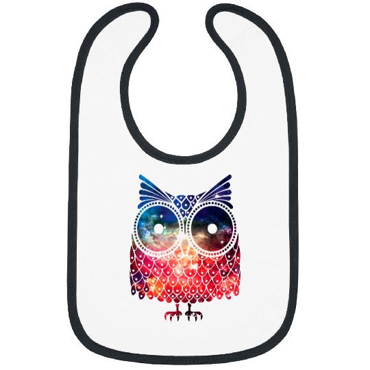 Owl Pet Galaxy Owl Art Night Owl Bibs