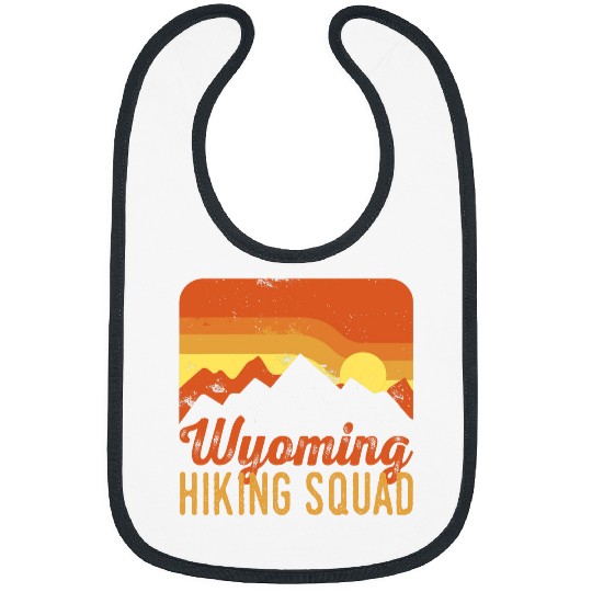 Wyoming Hiking Squad Hiker Enthusiast National Parks Bibs