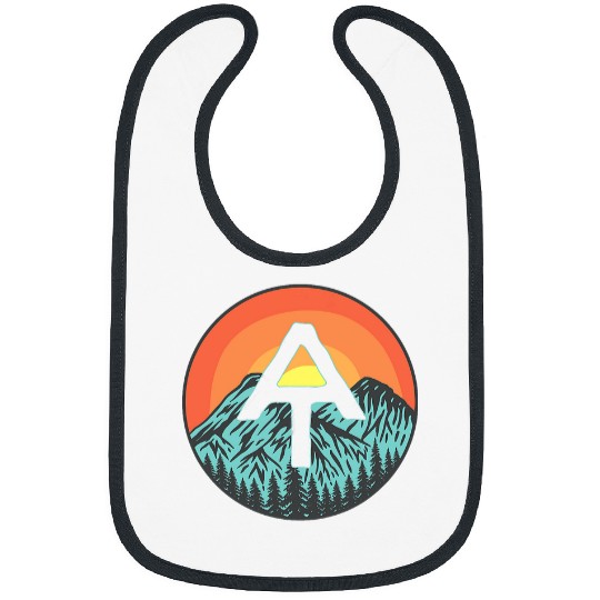 Appalachian Trail Mountains With Sunset Art Bibs