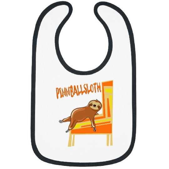 Sloth Pet Pinball Sloth Gift Women Girls Pinball Player Bibs