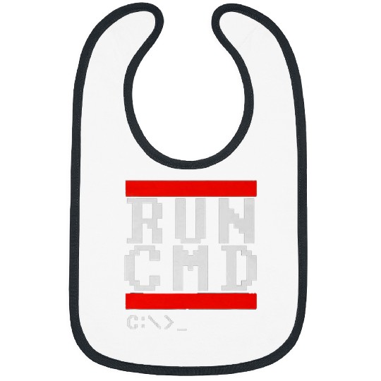 Run CMD Computer Geek Bibs
