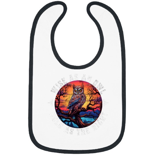 Owl Pet Wise As An Owl Bold As The Night Majestic Twilight Wisdom Bibs