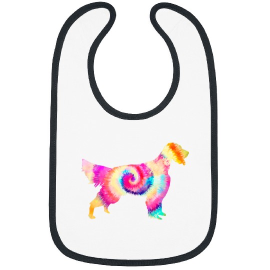 English Setter Dog Owner Tie Dye Bibs