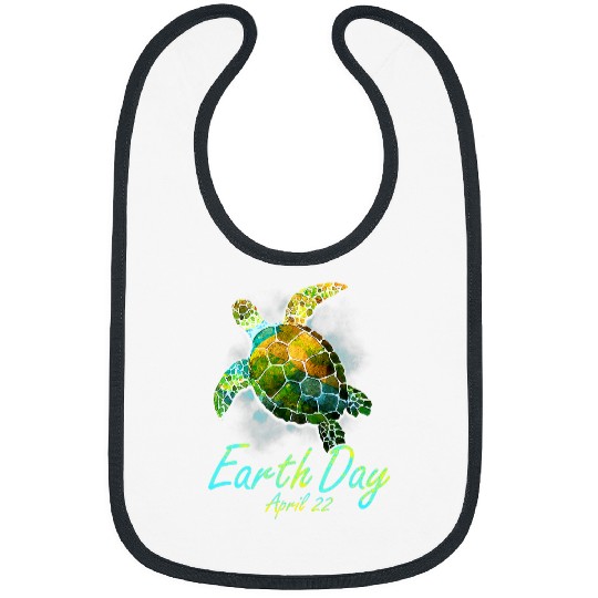 Turtle Pet Planet Funny Love World Environment Earth Day 6 Bibs