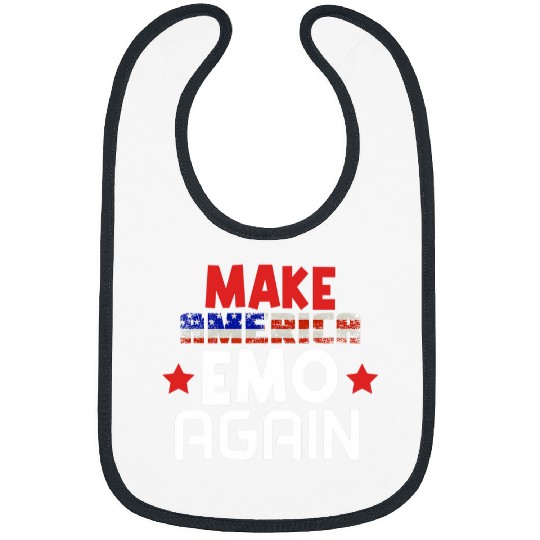 Funny Retired Emo Kid Sad Music Gift Goth Punk Scene Gothic 1 Bibs