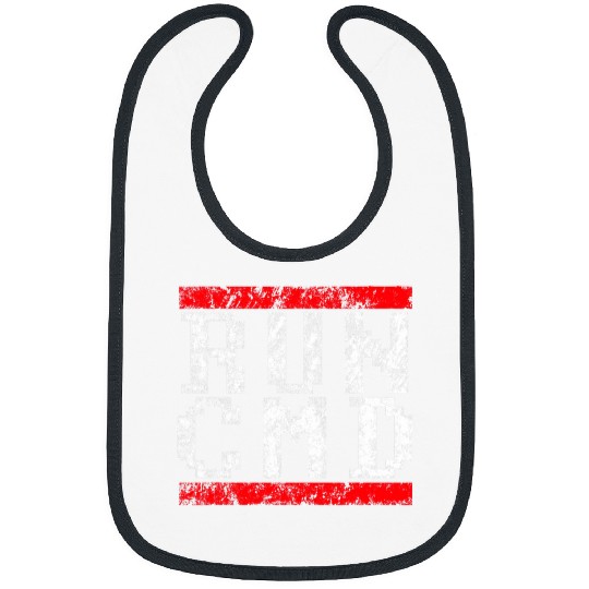 RUN CMD distressed pixel style Bibs