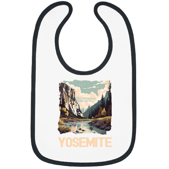 Yosemite National Park Adventure Hiking Nature Design 1 Bibs