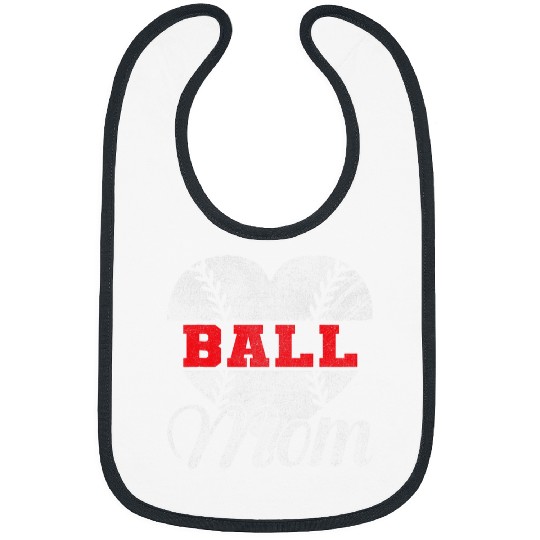 Baseball Mom Ball Mom Mother Softball Cheer Mom 4 Bibs
