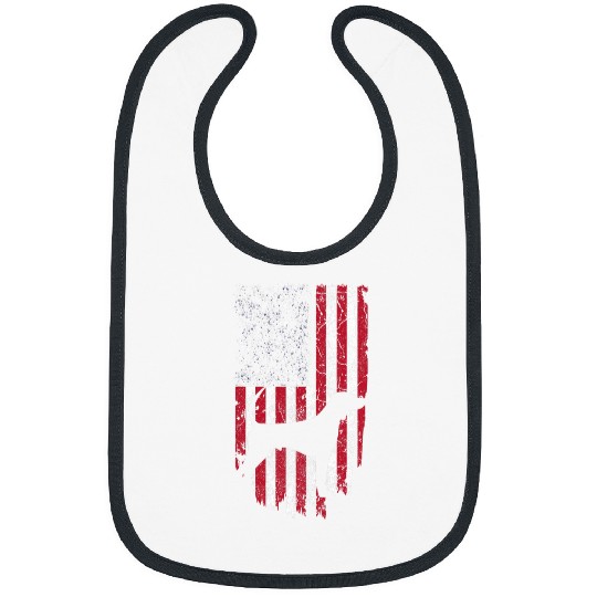 Black Tan Coonhound Dog Silhouette  s 4th Of July USA Bibs