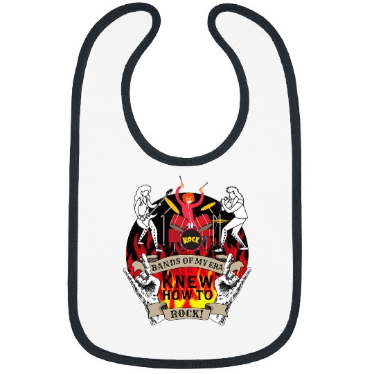 Bands of My Era Knew How To Rock Throwback 80s Rock Bands Bibs