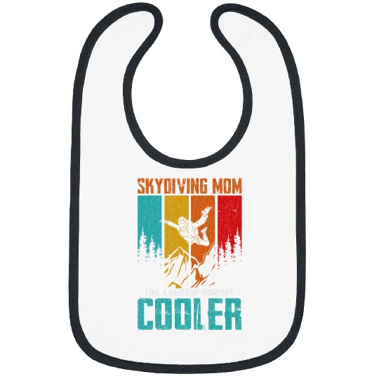 Womens Skydiving Mom Like Regular Mom Cooler Base Jumping 1 Bibs