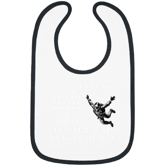 Skydiving Im Not Clumsy The Floor Just Hates Me The Table Bibs