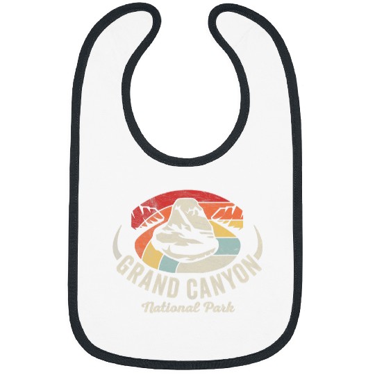 vintages Retro Grand Canyon National Park Map Sunset 3 Bibs