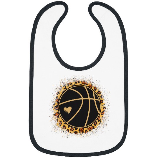 Cute Basketball Leopard Print Female Basketball Player Bibs