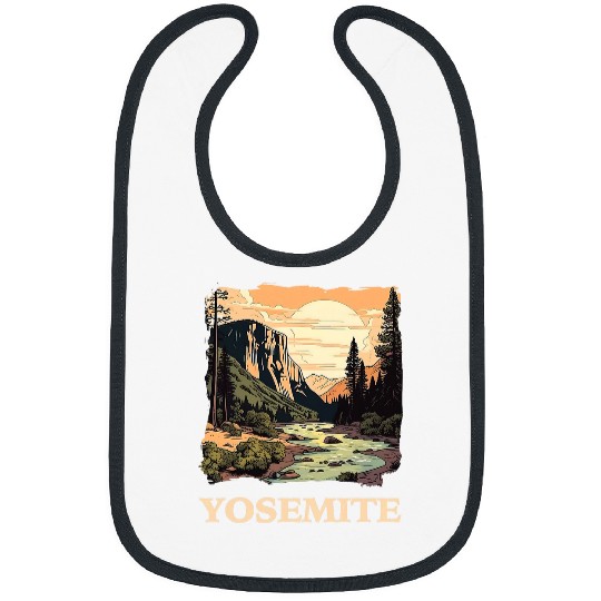 Yosemite National Park Adventure Hiking Nature Design 6 Bibs