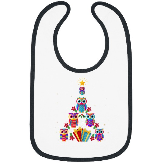 Owl Pet Christmas Tree 2 Bibs