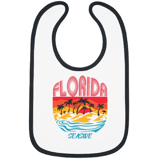 Surf Life Seaside Florida Vacation Ocean Beach Surfing Bibs