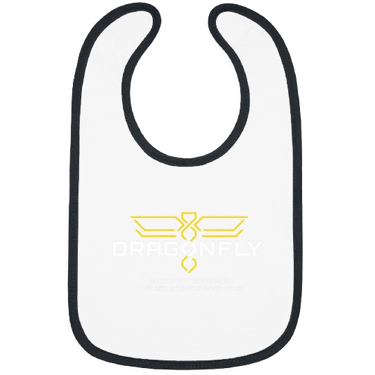 Dragonfly mission logo white Bibs