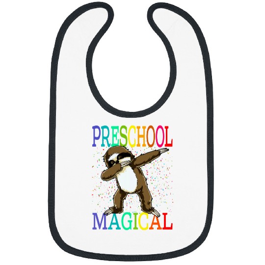 Sloth Pet Preschool Is Magical Sloth Back To School Bibs