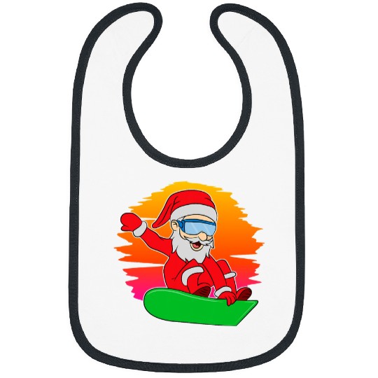 Skiing Ski Santa Snowboarding Bibs