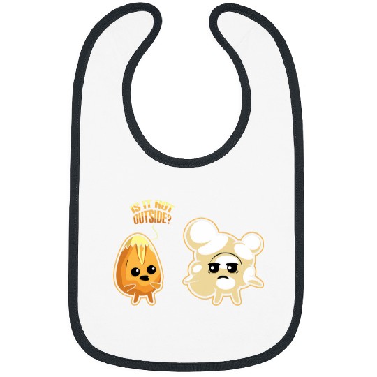 Lacrosse Gift Corn Popcorn Hot Outside Sun Temperature Hello Summer Bibs