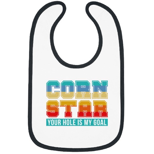 Lacrosse Gift Corn Star Dein Hoch ist mein Ziel Cornhole Player Retro Bibs