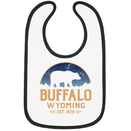 Funny Bear Buffalo Wyoming WY Bear Wildlife Mountains Cute Bears Bibs