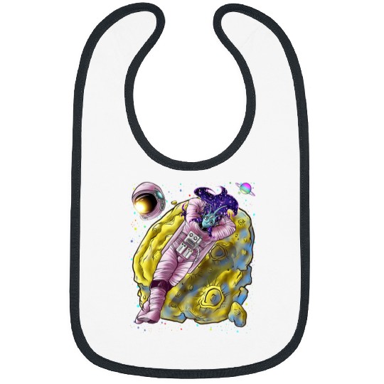 Anime Alien Girl Astronaut Nostalgia Wave Design Bibs