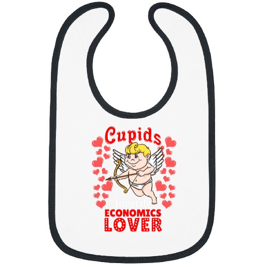 Cupids Favorite Economics Lover Valentines Day Bibs