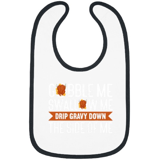 Lacrosse Gift Gobble Me Swallow Me 2Thanks Giving Funny Thanksgiving Bibs