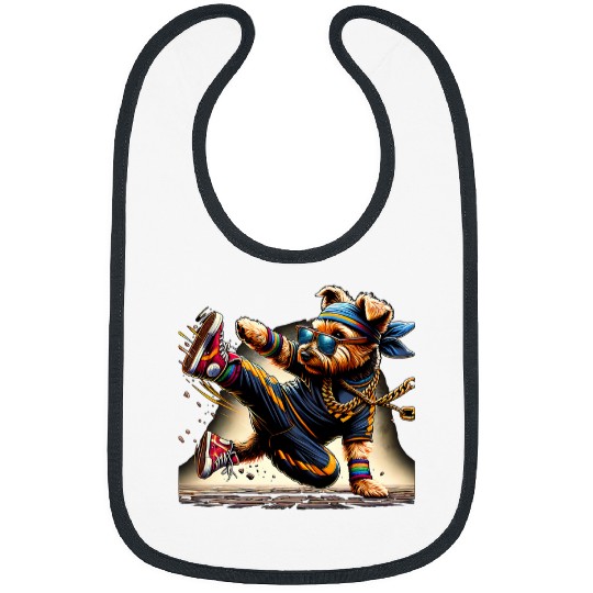 Hip Hop Norfolk Terrier Dog Dancer Bibs