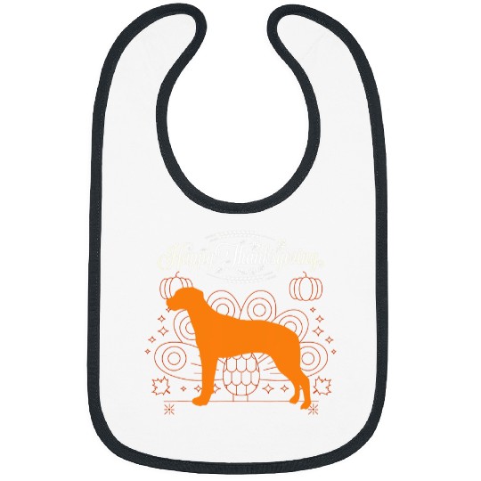 Happy Thanksgiving Rhodesian Ridgeback Dog Lover Bibs