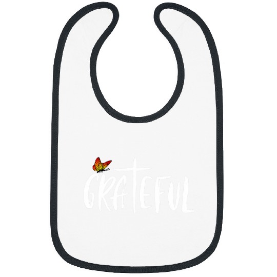 Grateful butterfly faith womens christian t Bibs