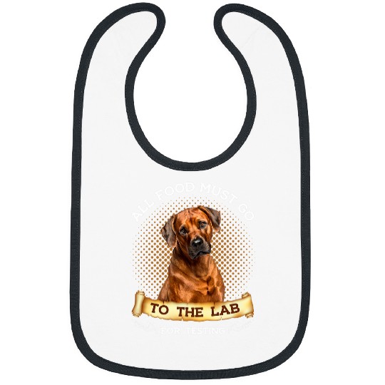 All Food Must Go To The Lab Rhodesian Ridgeback Dog Bibs