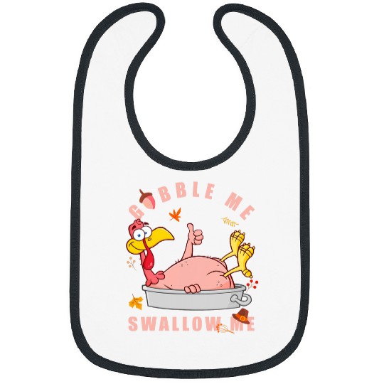 Lacrosse Gift Gobble Me Swallow Me Turkey Thanksgiving Family matching Bibs