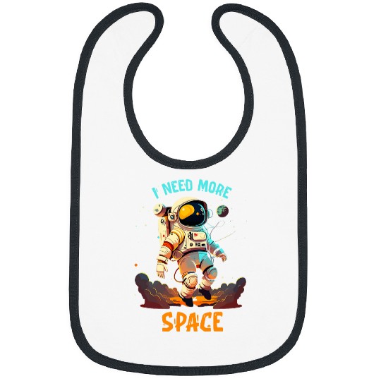 Astro Tee I Need More Space Astronaut 2 Bibs