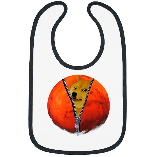 Doge Mars Explorer Cosmic Shiba Inu Pup Bibs