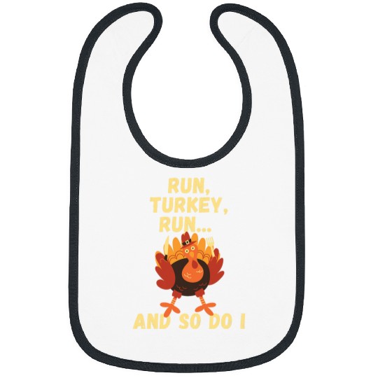Lacrosse Gift Fun Turkey Trot runner for a fun thanksgiving 5k Bibs