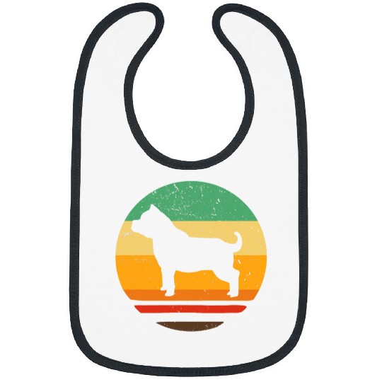 Bully or pitbull dog retro vintages distressed pet lover gift Bibs