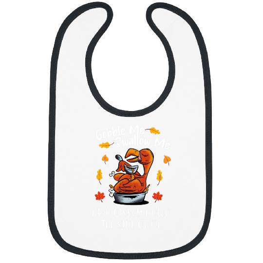 Lacrosse Gift Gobble Me Swallow Me   Funny Turkey Thanksgiving 2 Bibs